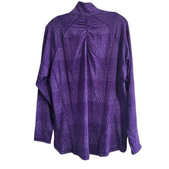 Tasc womens purple pattern pullover - Picture 2 of 3